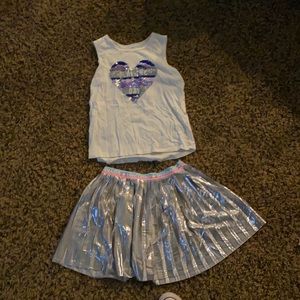 Tank and skirt (two piece) size 7/8 (M) in girls